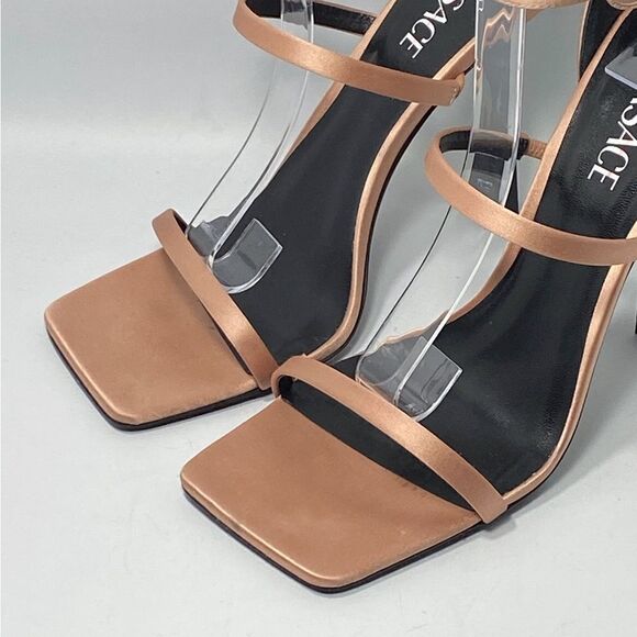 Versace 3 Strap Satin Sandals size 41 - Picture 6 of 13
